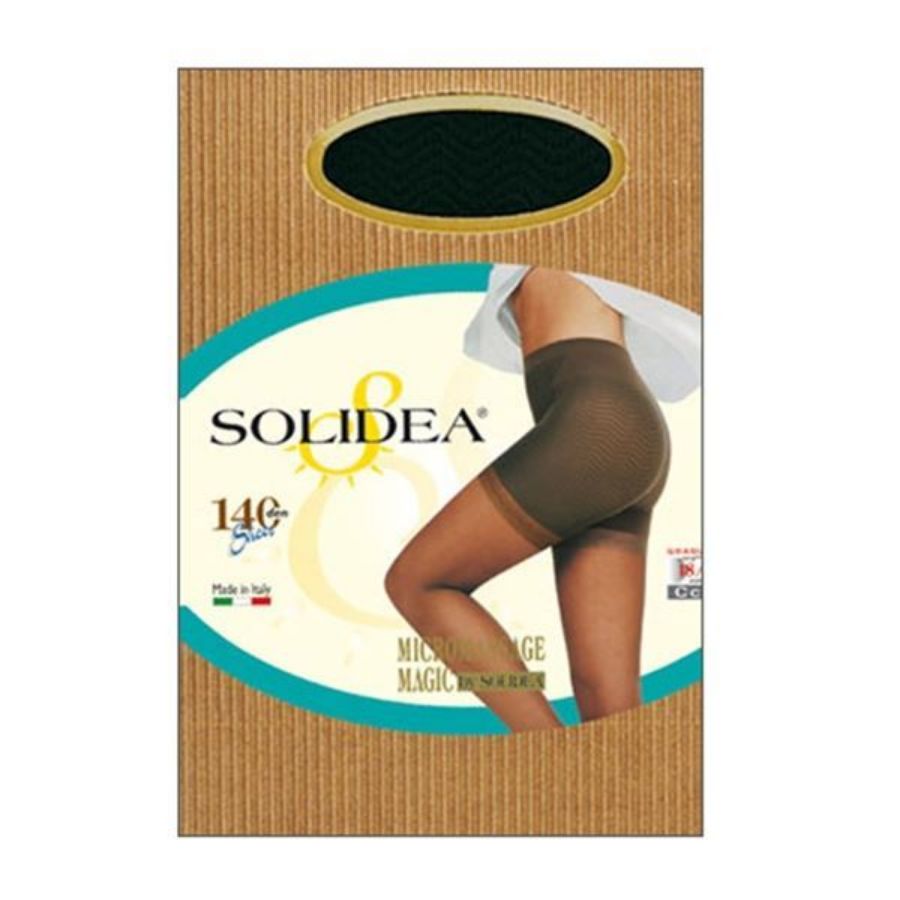 Solidea Magic 140 gesluierde panty's glad shirt 18 21 mmhg zwart 4xl