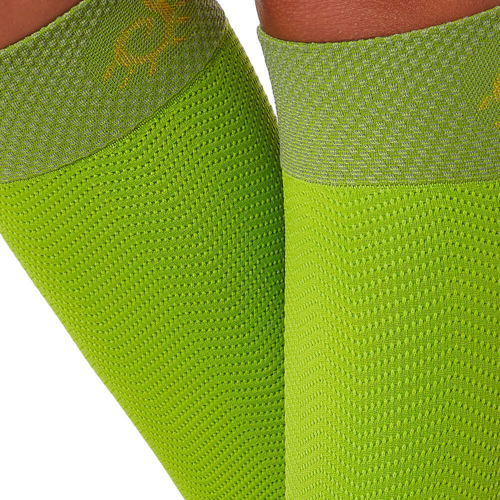 Solidea Calf Support Compression Leg Warmers 12 15mmHg 3L Fluo Green