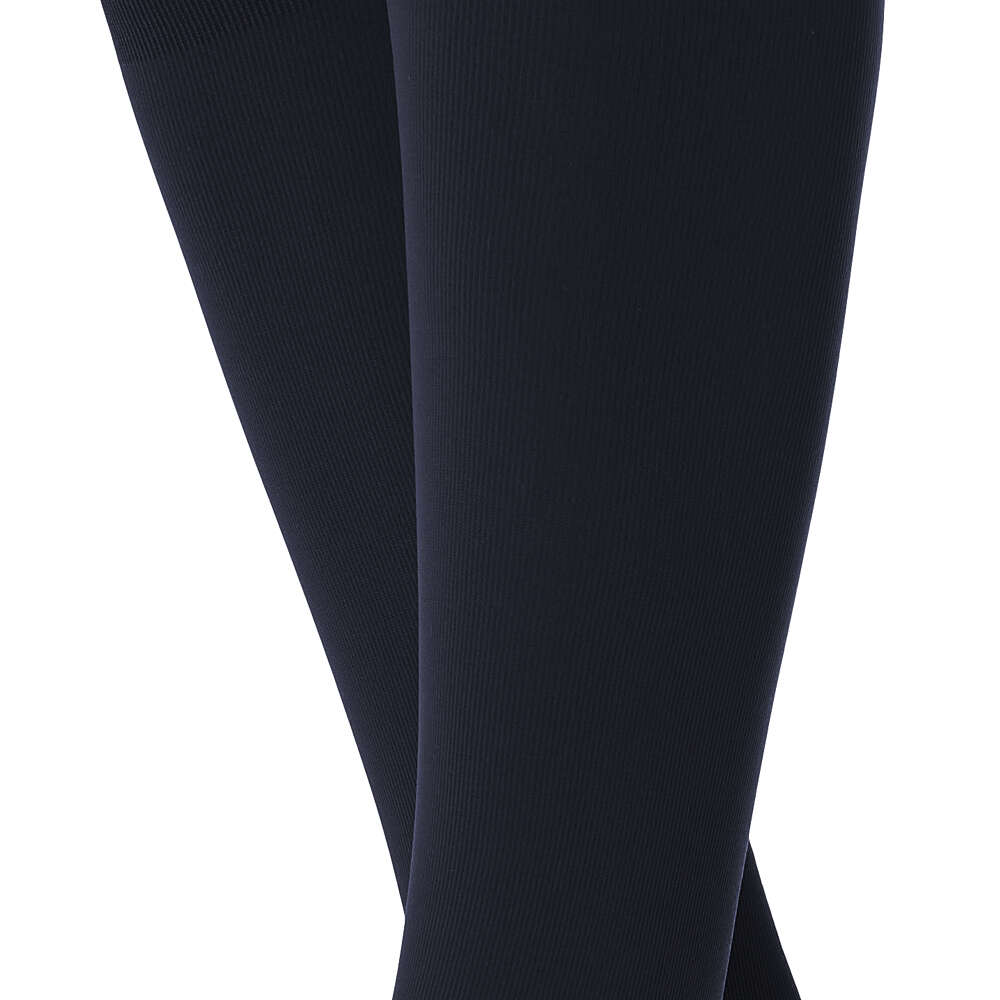 Solidea Непрозрачные гольфы Relax Ccl1 с открытым носком 18, 21 мм рт. ст., черные, XXL