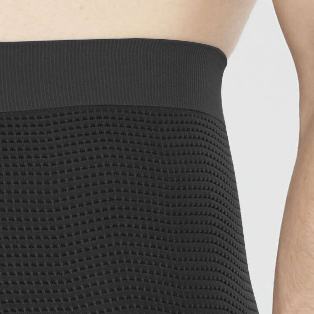 Solidea מכנסי ספורט אנטומיים ארוכים לגברים תחתונים פלוס שחור 5XXL