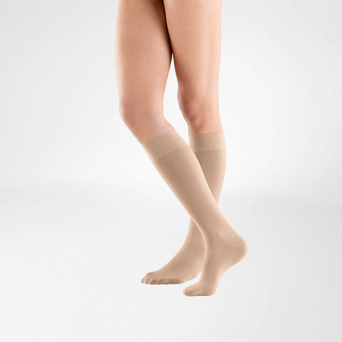 Bauerfeind Venotrain Soft Ad Short Knee Highs Open Toe Ccl2 Normal L Crema