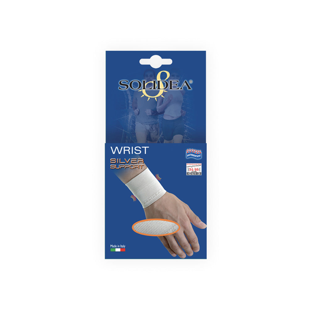 Solidea Silver Support Wrist Polsiera Compressione Graduata 34 46mmHg.