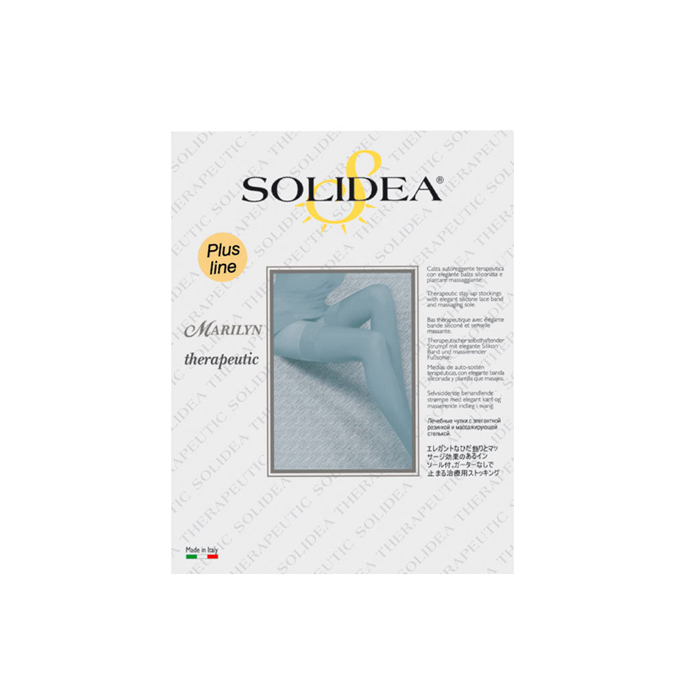 Solidea Marilyn Ccl3 Plus Open Toe Hold-up 34 46mmHg 3ML Μαύρο