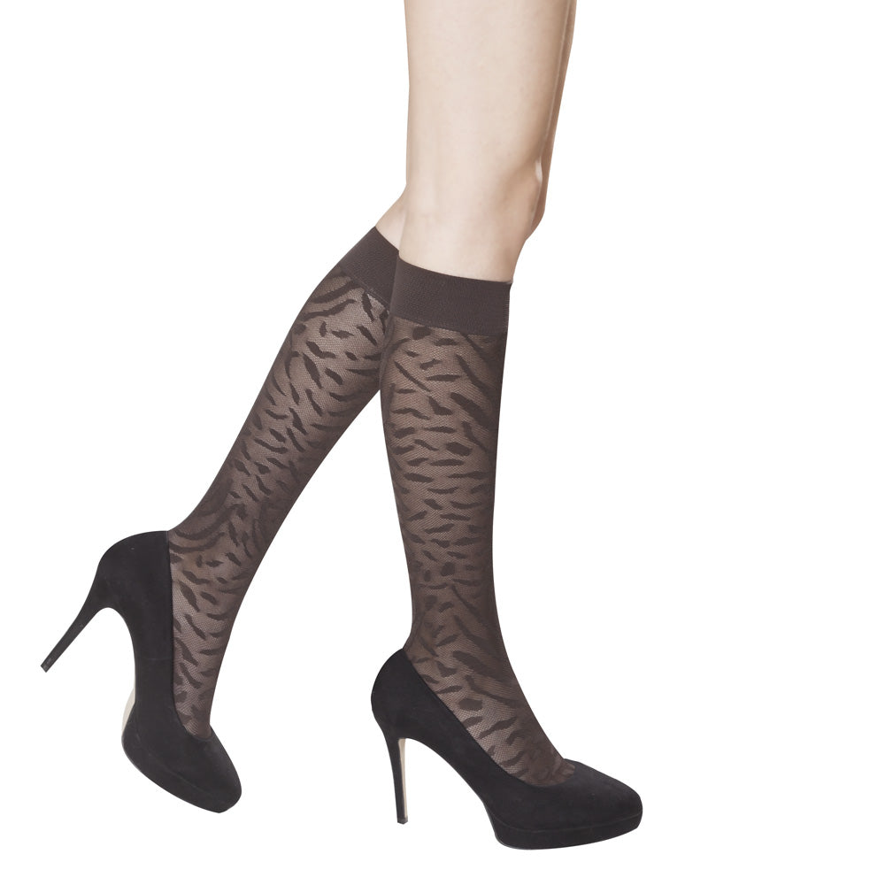 Solidea Savannah Lace 70 Knee High Knee Highs 10 15mmHg 3L Anthracite