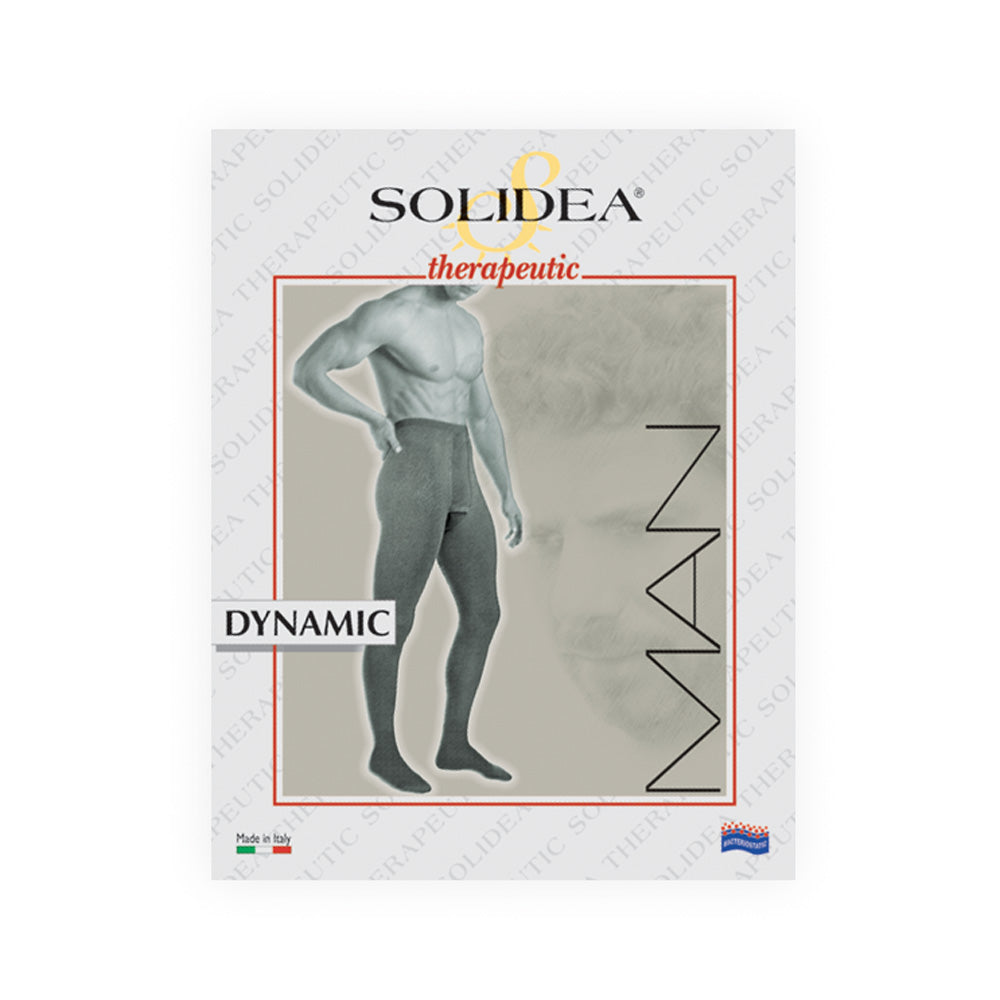 Solidea Collants Dynamic Ccl1 à bout fermé pour hommes, 18, 21mmHg, noir, XL