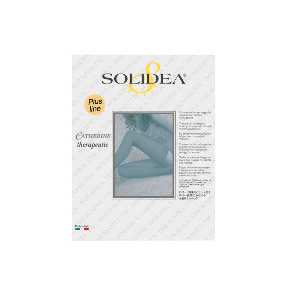 Solidea Catherine CCL2 plus open tip sokken 25 32 mmhg Natur XL