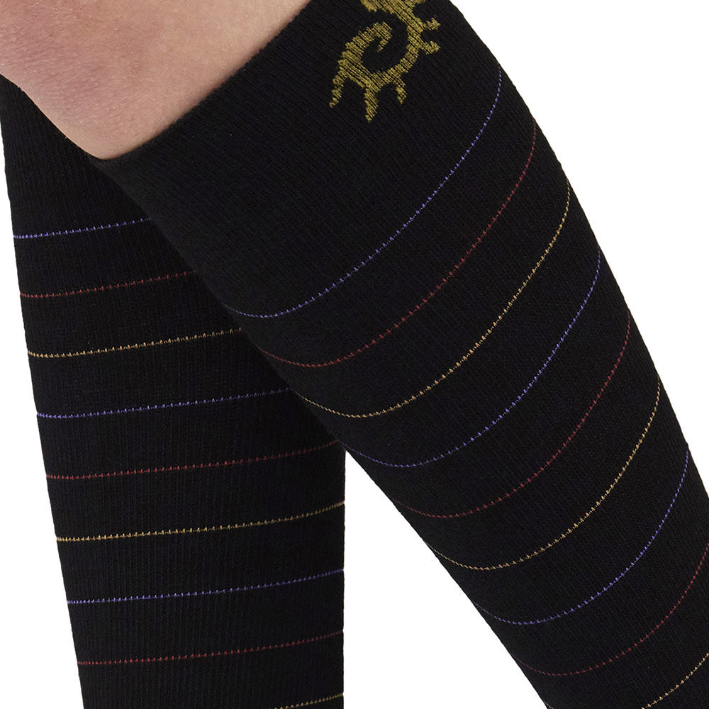 Solidea Socks For You Merino Bamboo Funny Knee Highs 18 24mmHg Μαύρο 2M