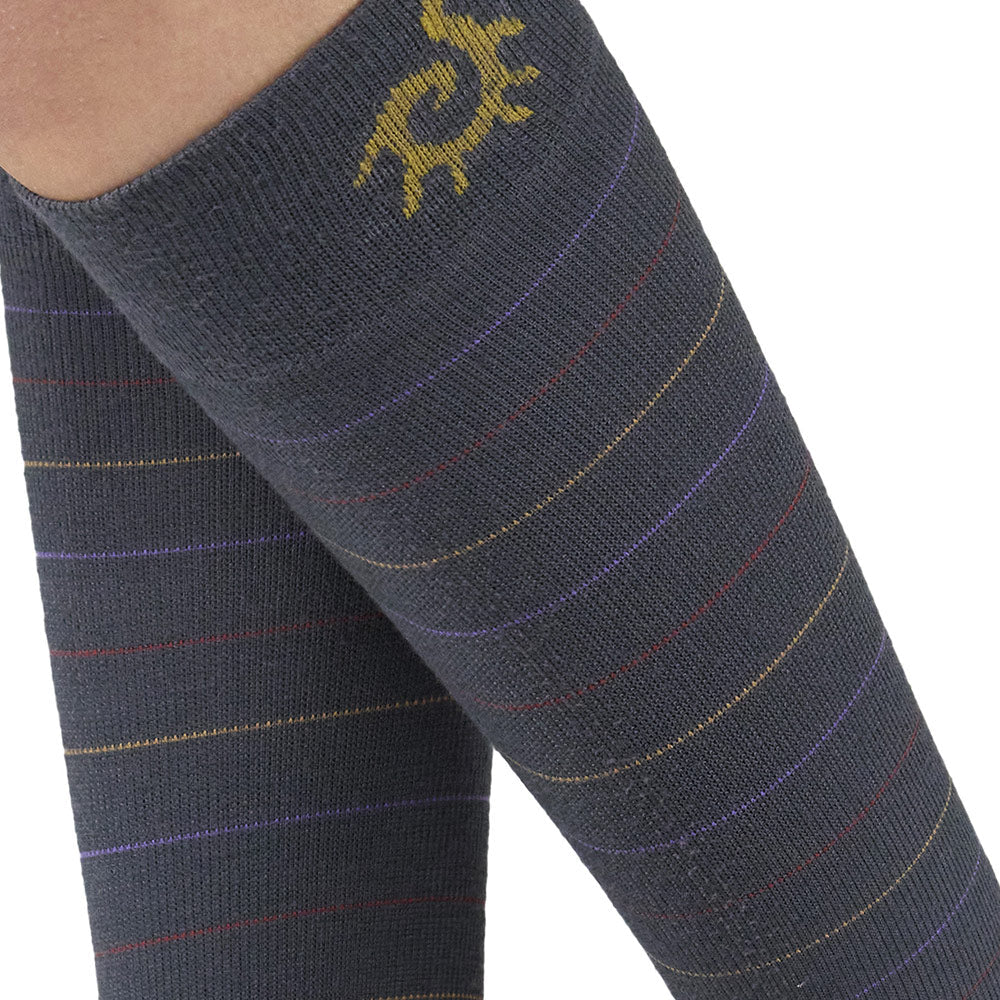 Solidea גרביים בשבילך מרינו במבוק מצחיק ברכיים 18 24 מ"מ כספית אפור 5XXL