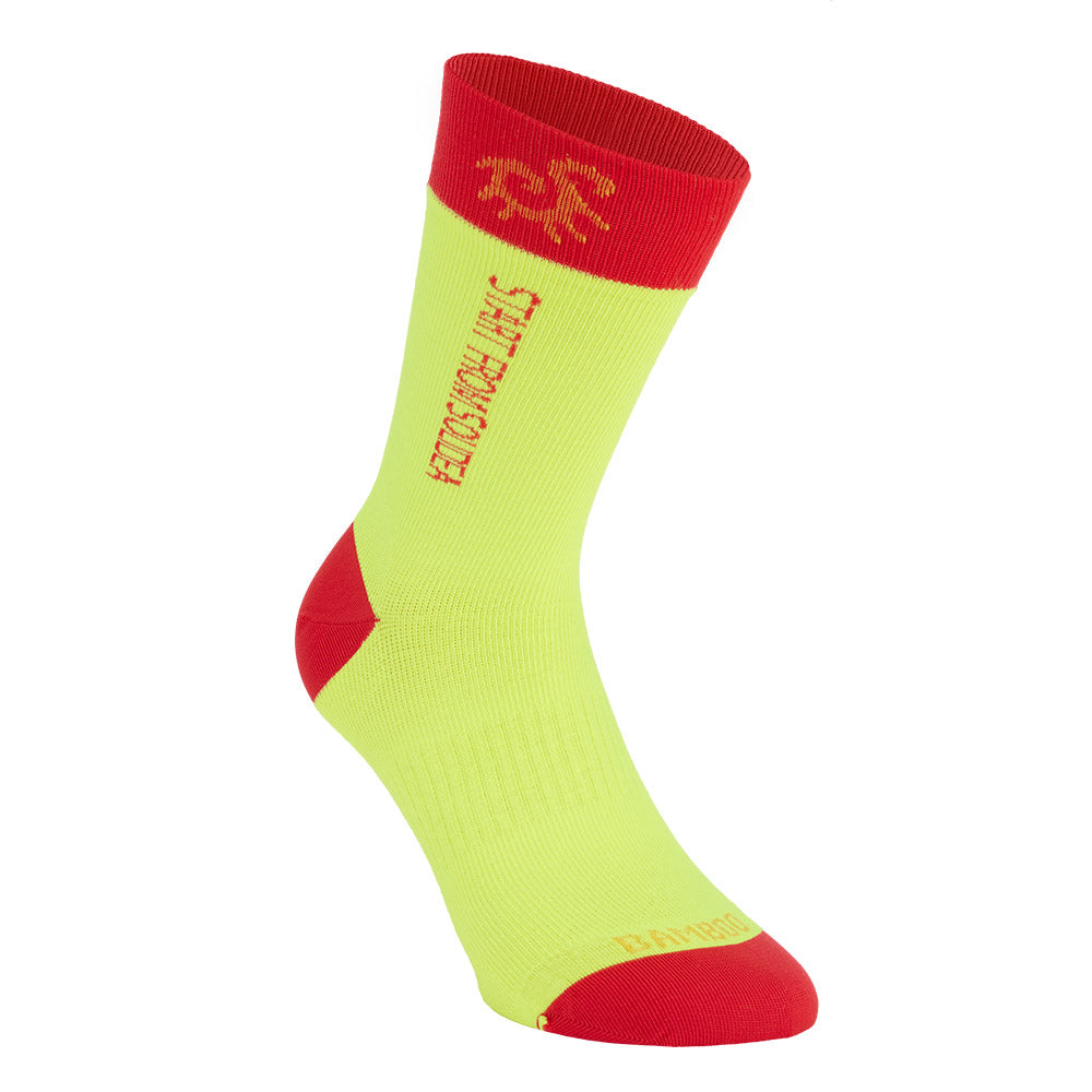 Solidea Socken für Sie Bamboo Fly Happy Red Kompression 18 24 mmhg Fluo Yellow 1S