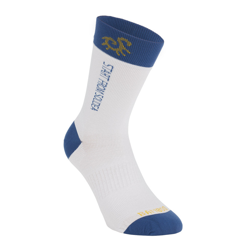 Solidea Socks For You Bamboo Fly Happy Blue Compressione 18 24mmHg Bianco 1S