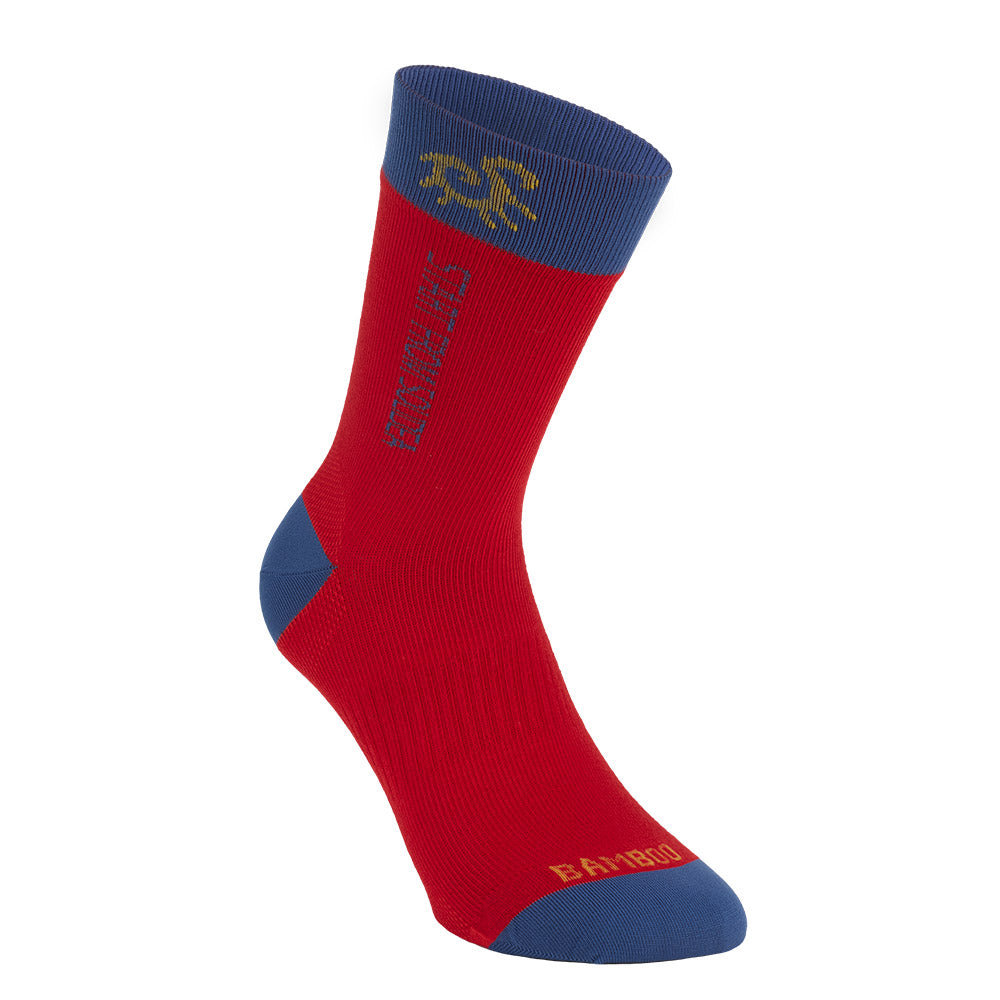 Solidea Socks For You Bamboo Fly Happy Blue Compression 18 24mmHg Red 2M