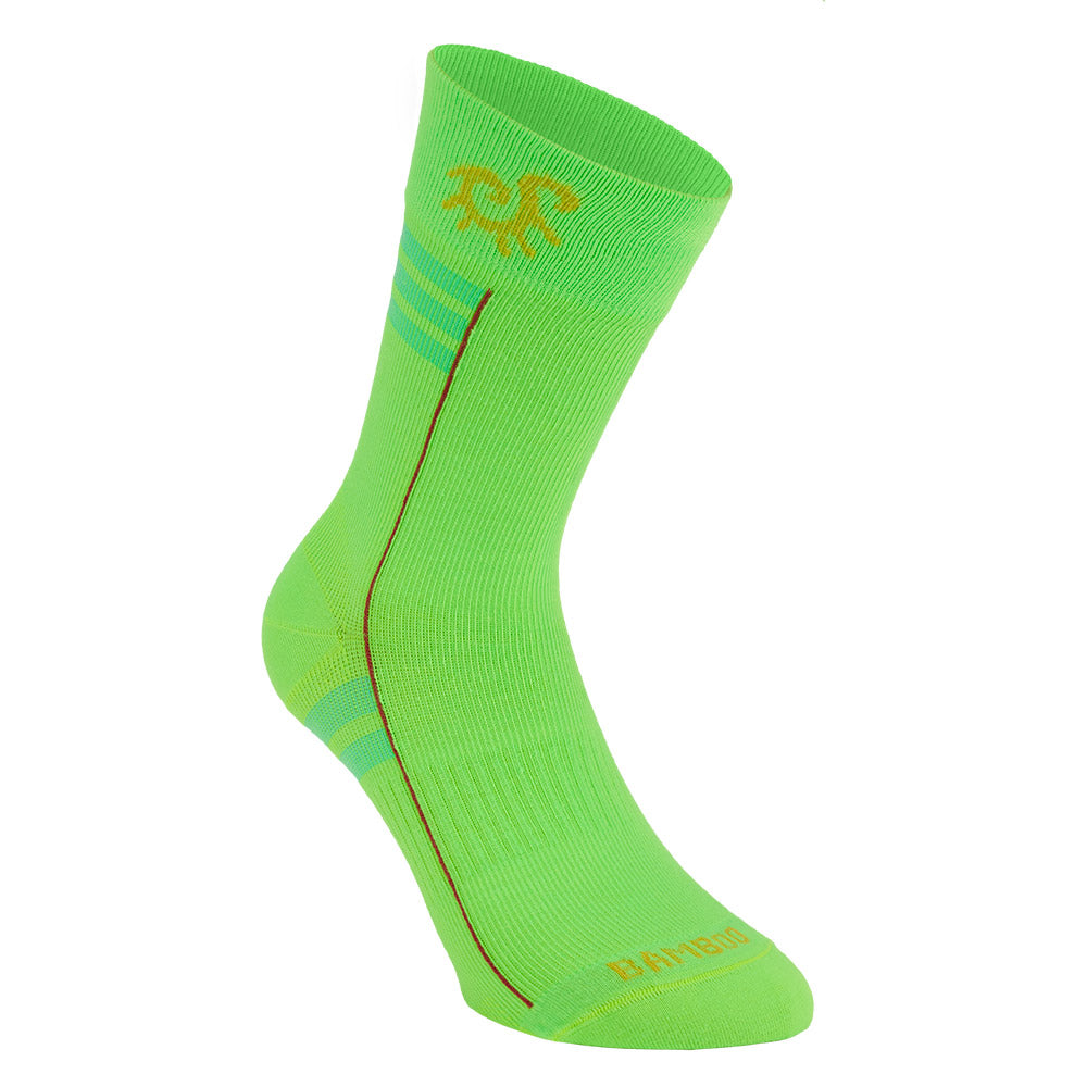 Solidea Socken für Sie Bamboo Fly Performance Kompression 18 24 mmHg Fluo Green 3L