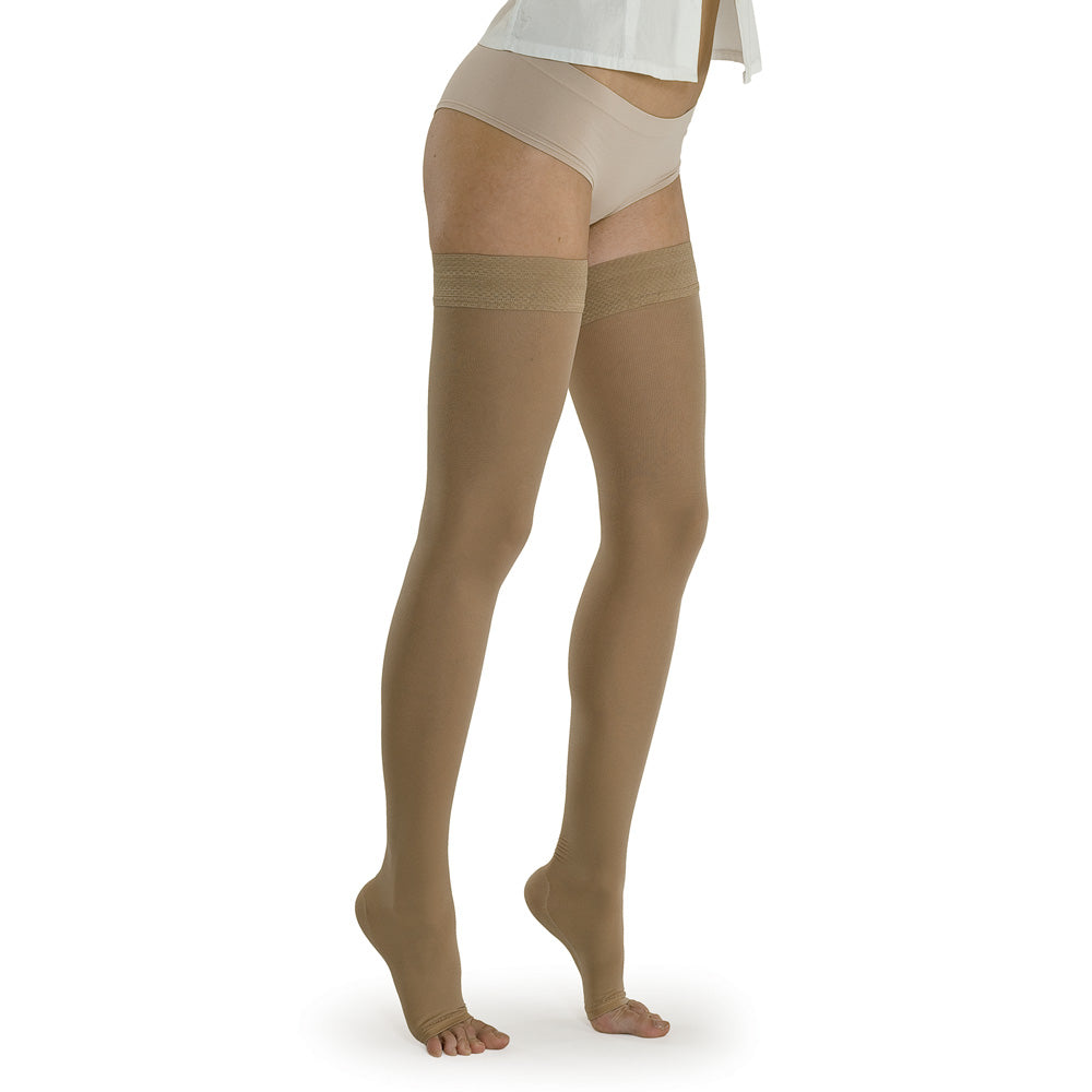 Solidea Marilyn Ccl2 Hold Ups à bout ouvert 25 32 mmHg 4L Granit