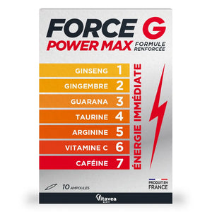 Vitavea Health Force G Power Max Immediate Energy 10 fiole