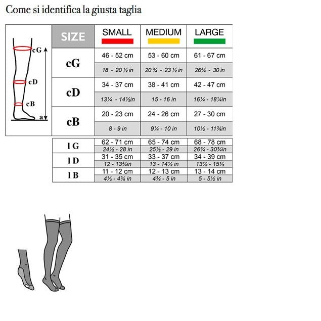 Solidea Κάλτσες Antithrombo Hold-Up Ccl1 15 18mmHg 3L Natur