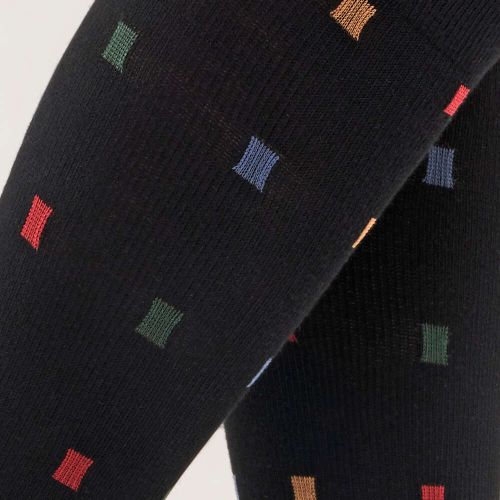 Solidea Socks For You バンブー スクエア ニーハイ 18 24 mmHg 5XXL ネイビー ブルー