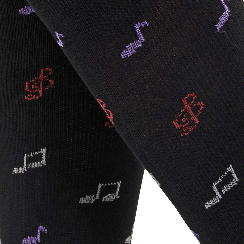 Solidea Socks For You バンブー ミュージック ニーハイ 18 24 mmhg 4XL ネイビー ブルー
