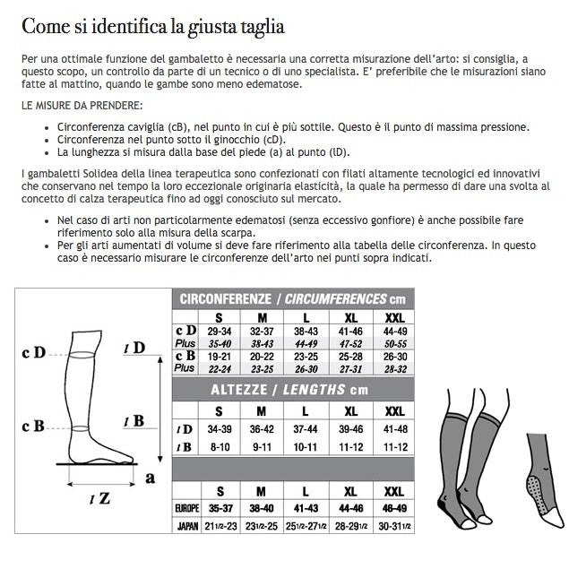 Solidea Гольфы Relax Ccl1 с открытым носком, непрозрачные, 18, 21 мм рт. ст., Moka S