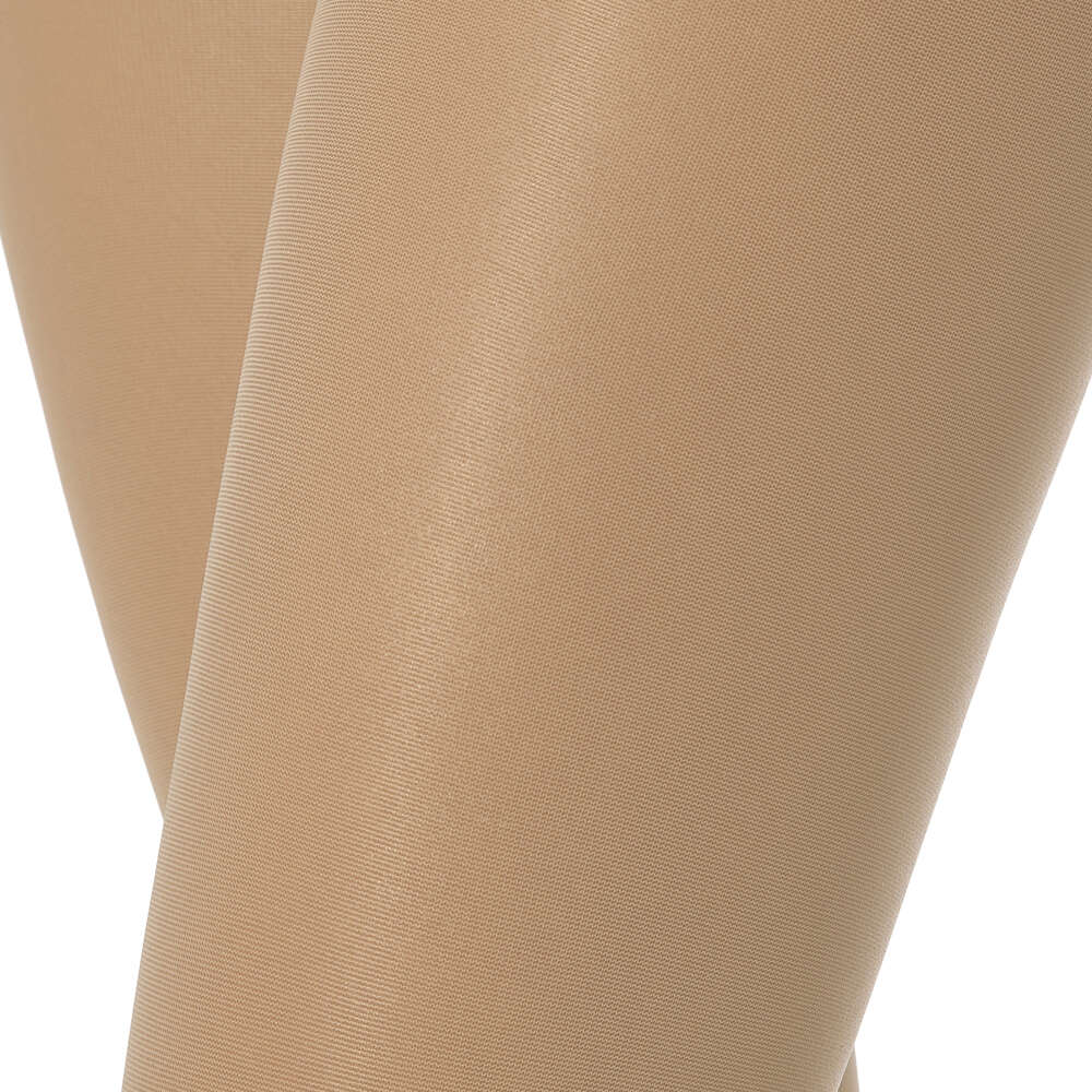 Solidea Marilyn 140Den transparente halterlose Strümpfe mit offenem Zehenbereich, 18–21 mmHg, 3 ml, Schwarz