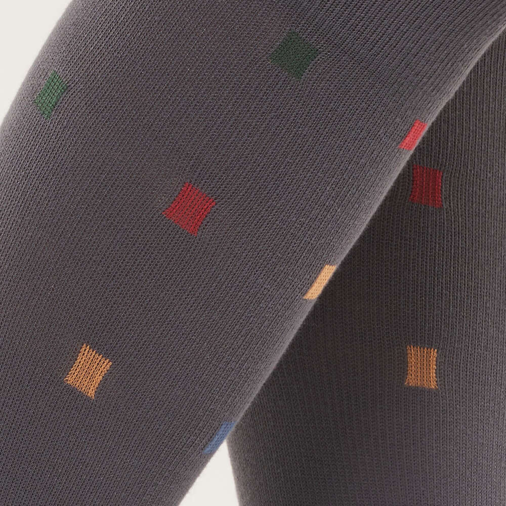 Solidea Socks For You Bamboo Squares Knee Highs 18 24 mmHg 1S Μαύρο