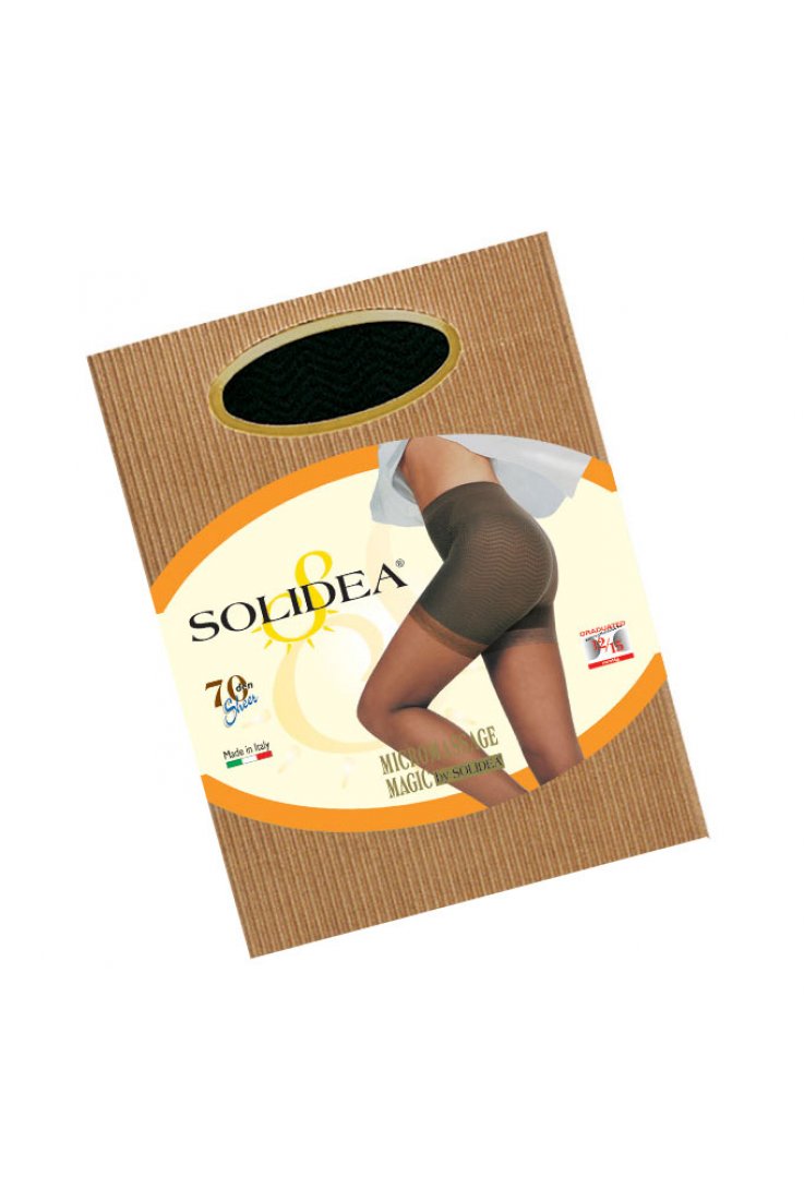 Solidea جوارب ضغط شفافة ماجيك 70 12 - 15 ملم زئبق سموك 4 لتر