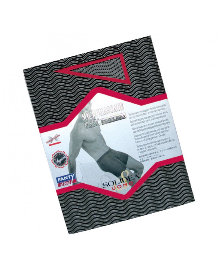 Solidea Trusseeffekt Boxer Kort elastisk mikromassage Sort 1S