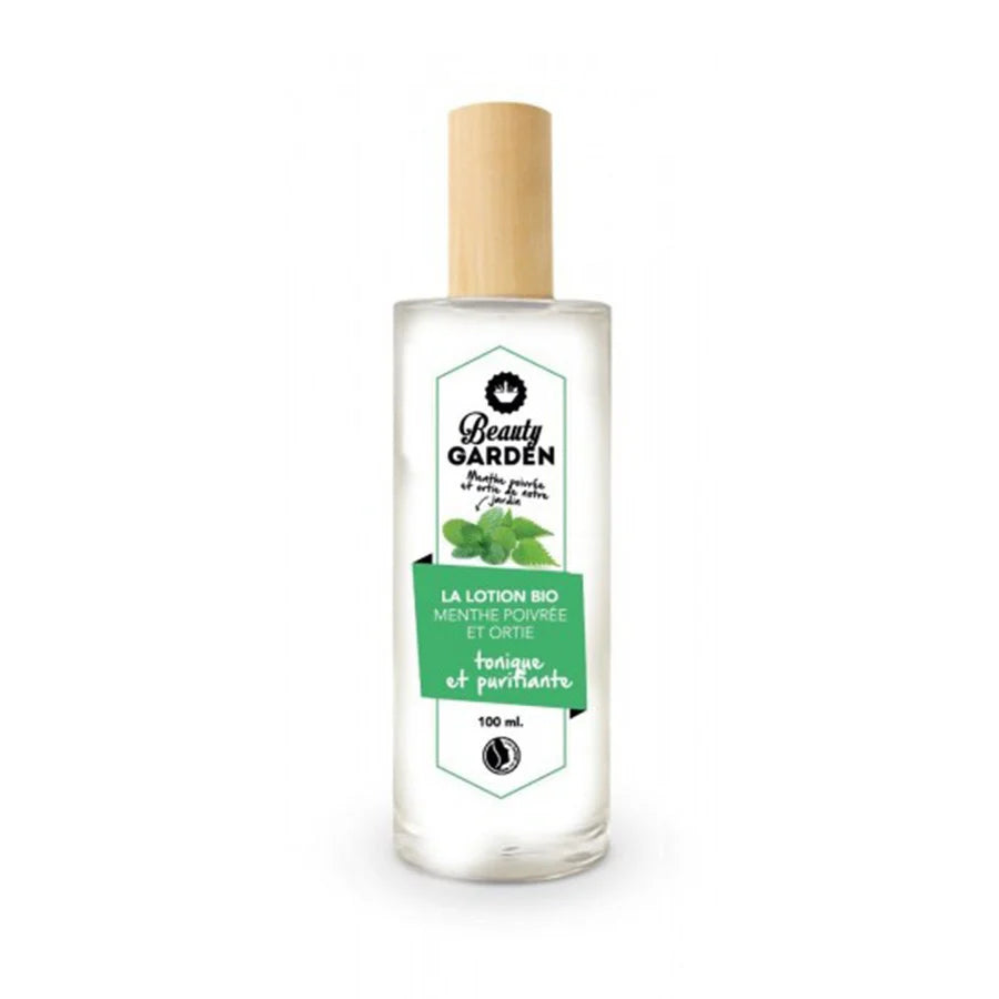 Beauty Garden Organic Peppermint & Nettle Lotion - Tonic and Purifying 100ml