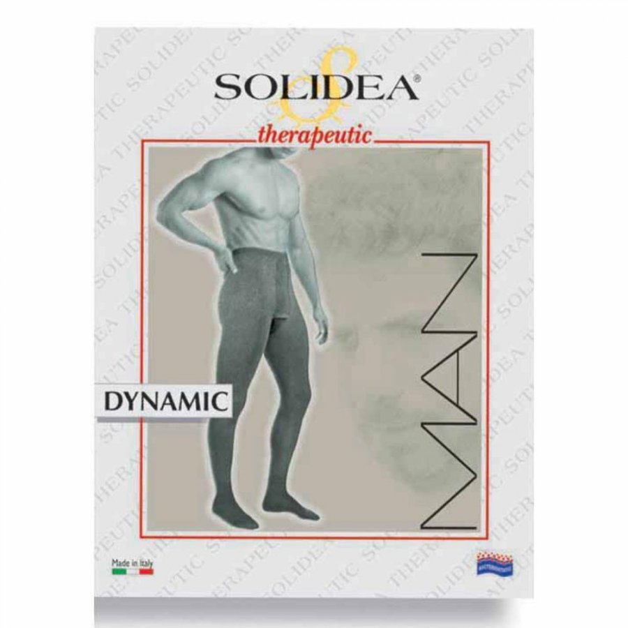 Solidea Collants Dynamic Ccl1 à bout ouvert pour hommes, 18, 21mmHg, noir, S