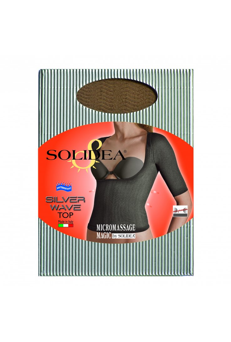 Solidea Silver Wave Top Anti-Cellulite-Mikromassage Schwarz 2M