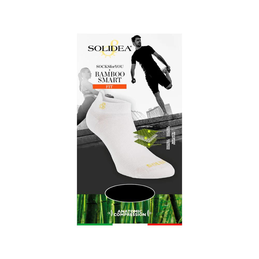 Solidea ソックスフォーユー バンブー スマートフィット 通気性ソックス グレー 1S