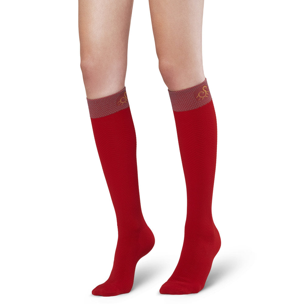 Solidea Chaussettes de compression unisexes Active Energy taille 1S rouge
