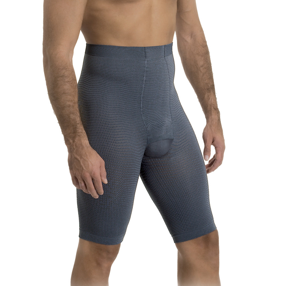 Solidea מכנסיים אנטומיים ארוכים לגברים תחתונים פלוס אפור מתכתי 5XXL