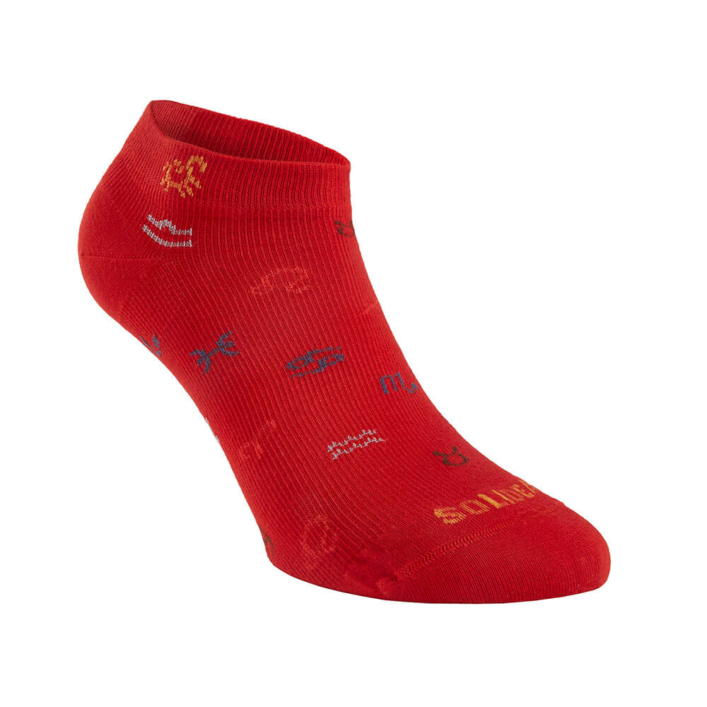 Solidea Skarpetki dla Ciebie Bamboo Freedom Pois Socks Oddychająca tkanina Czerwone 5XXL