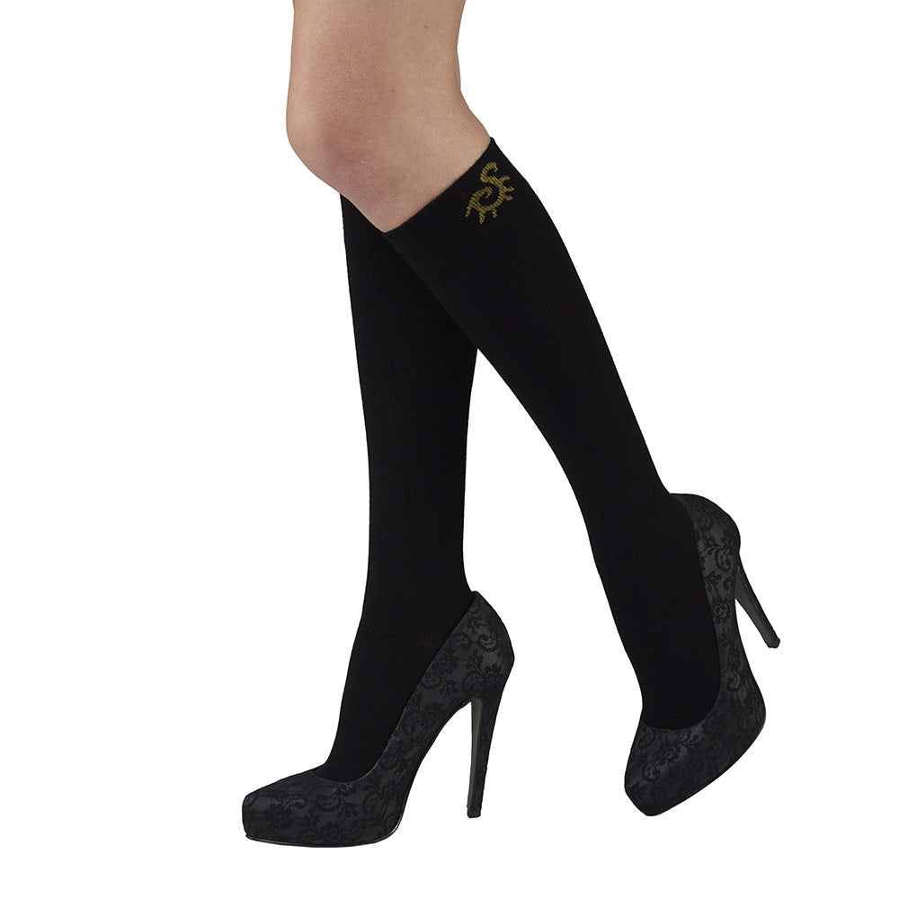 Solidea Socks For You Merino Bamboo Classic Knee High 18 24 mmHg Black 2M