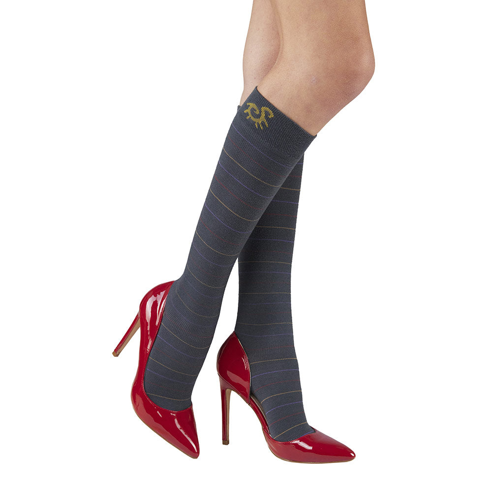 Solidea גרביים בשבילך מרינו במבוק מצחיק ברכיים 18 24 מ"מ כספית אפור 5XXL
