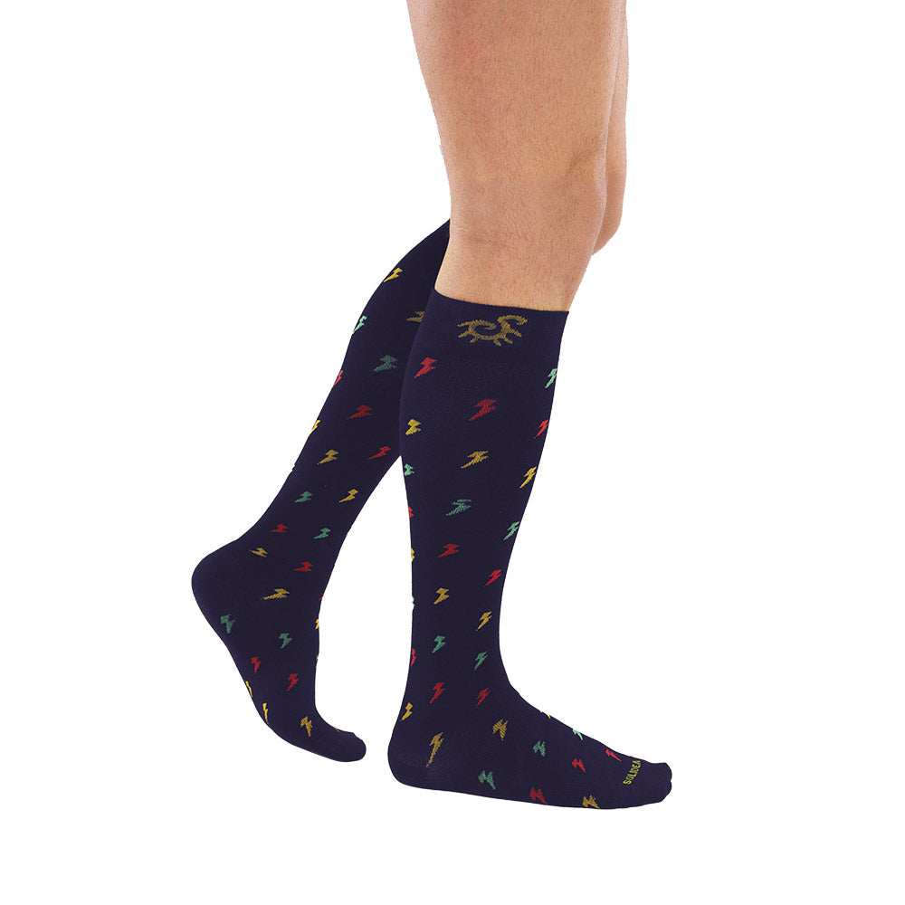 Solidea Socks For You Bamboo Flash Knee-highs 18 24 mmHg 2M Navy Blue