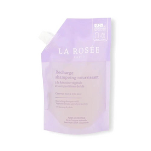 LA ROSÉE Șampon hrănitor de reîncărcare cu cheratină vegetală și proteine din grâu 400 ml