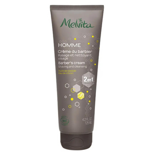 Melvita Creme Du Barbier Limpiador Facial y Afeitado 2 en 1 Bio 125 ml