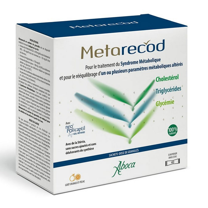 Aboca Metarecod sachets - Syndrome métabolique - Cholestérol - Glycémie