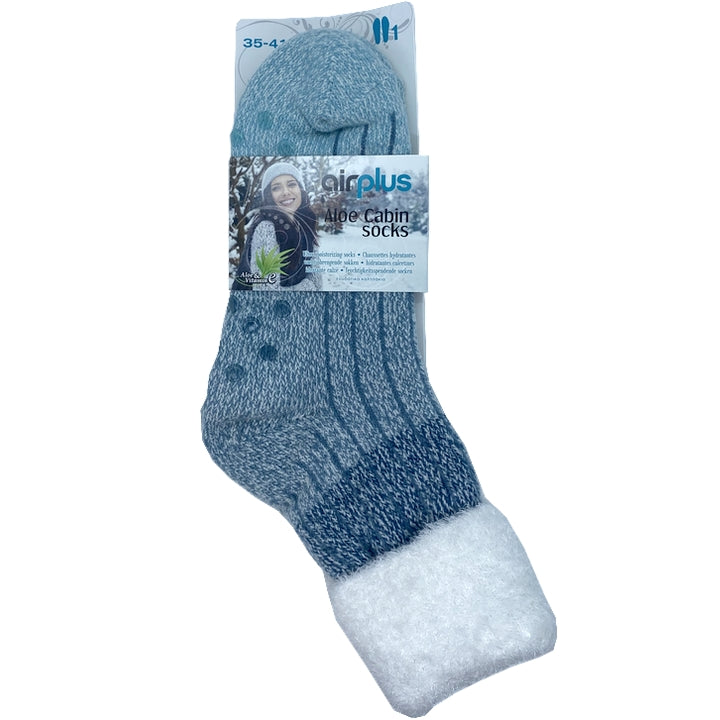 Κάλτσες καμπίνας Airplus Aloe - ενυδατικές κάλτσες - σκιασμένο μπλε - μέγεθος 35-41