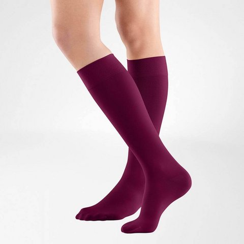 Bauerfeind Venotrain Soft Ad Long Open Toe Knee Highs Ccl2 Normal S Marine