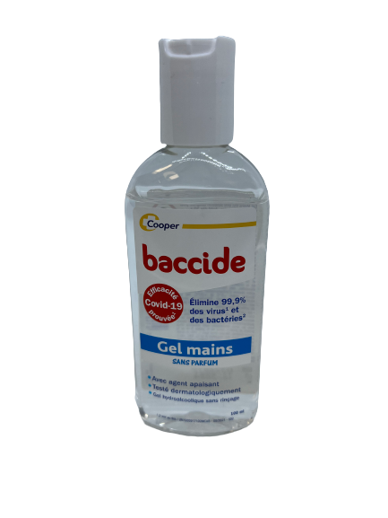 Baccid gel hender desinfeksjonsmiddel uten parfyme 100 ml