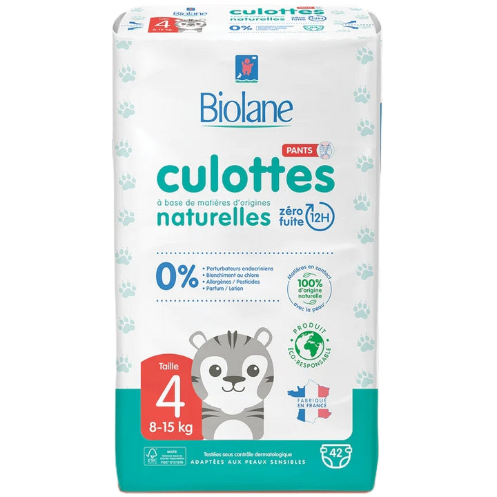 Biolane Natural Baby Diapers Size 3 4-9kg 52 Units