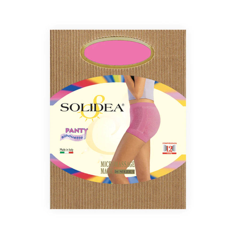Solidea Panty Silhouette Pantaloncini Modellanti compressione 12mmHg Rosa 4XL