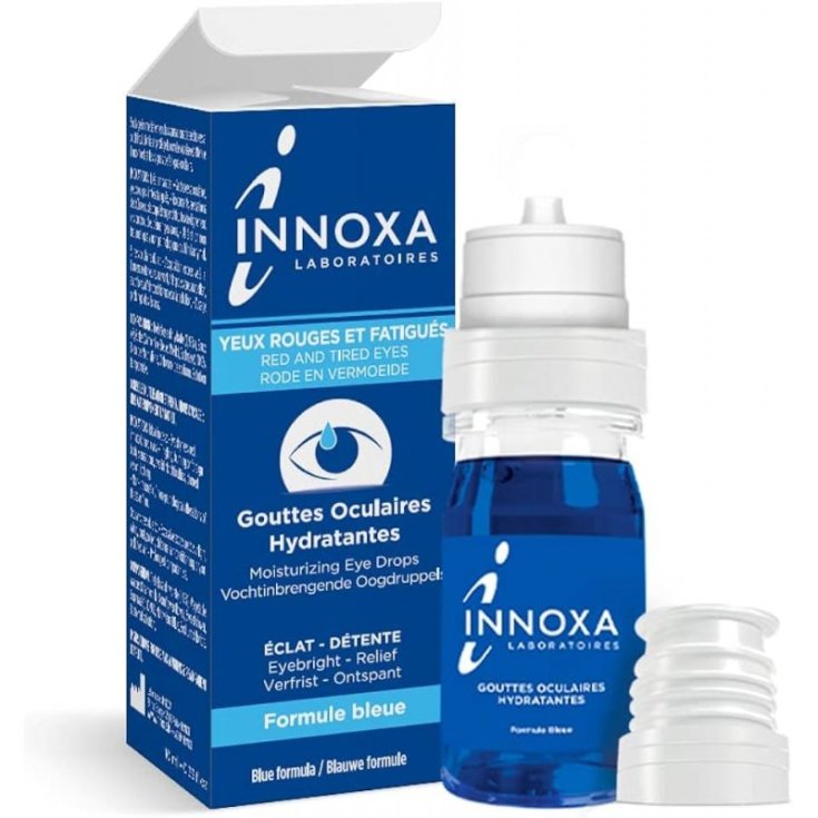 Innoxa Gocce Oculares hidratantes ojos rojos y cansados Fórmula azul 10ml