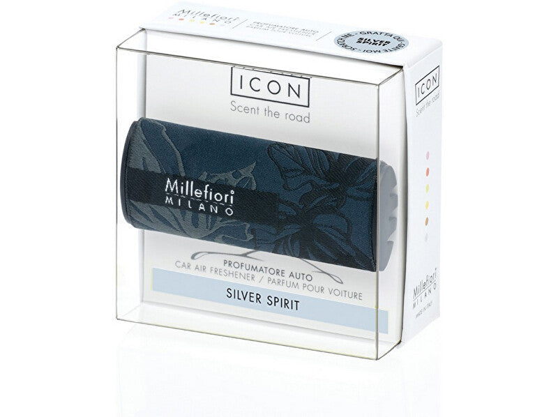 Millefiori milano Car Fragrance Icon Textile Floral Silver Shine