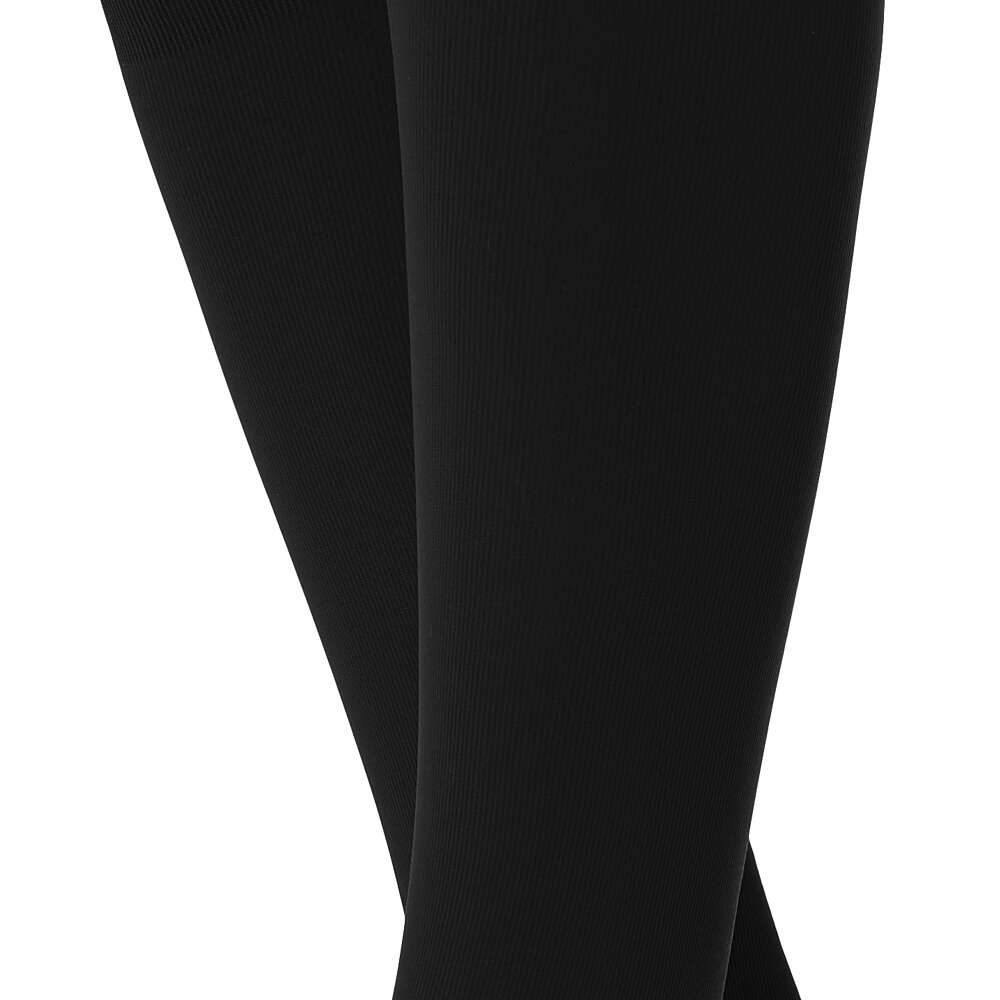 Solidea Непрозрачные гольфы Relax Ccl1 с открытым носком 18, 21 мм рт. ст., черные, L