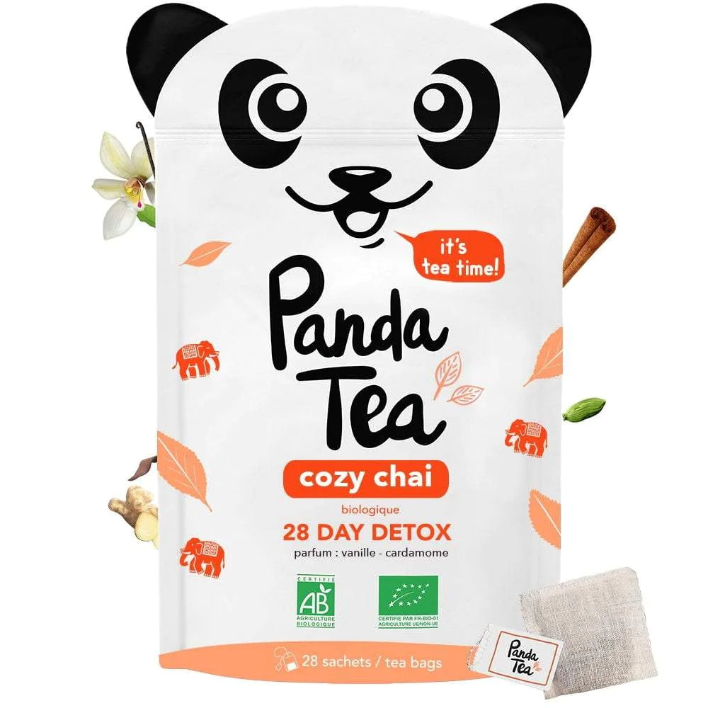 Panda Tea - Cozy Chai - Black Chai Tea - ORGANIC - 28 sachets
