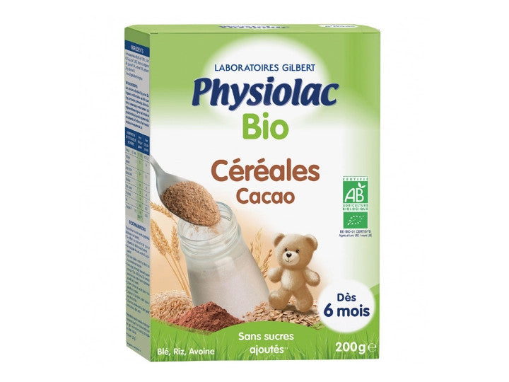 Physiolac BIO Cereals Cocoa From 6 months 200g