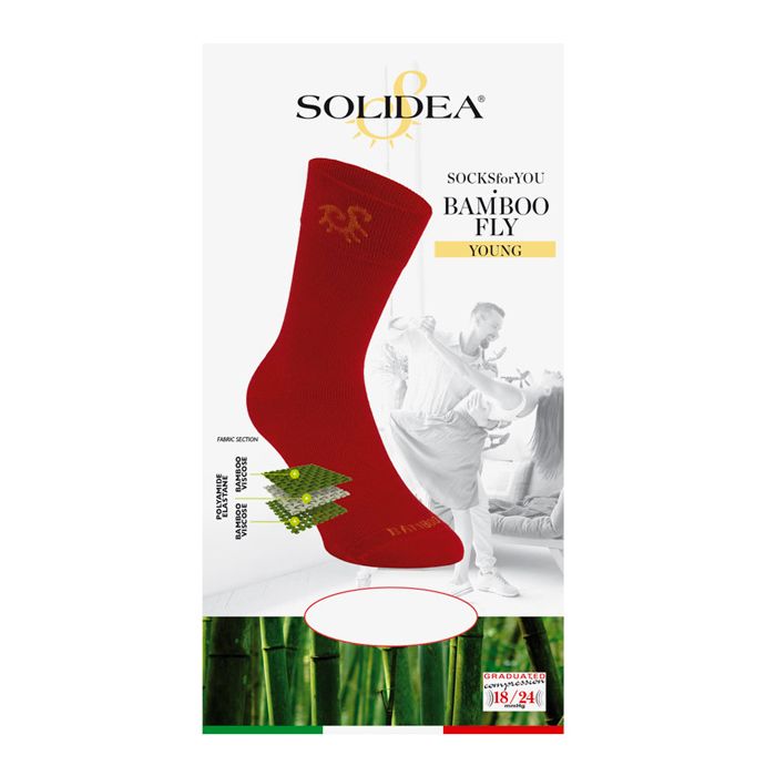 Solidea Sukat Sinulle Bamboo Fly Young Compression 18 24mmHg Valkoinen 5XXL